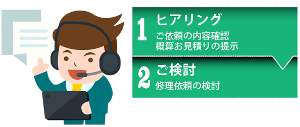 修理・メンテナンスの流れ2